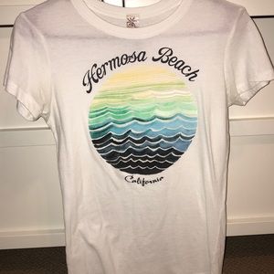 White Hermosa Beach, California T-Shirt